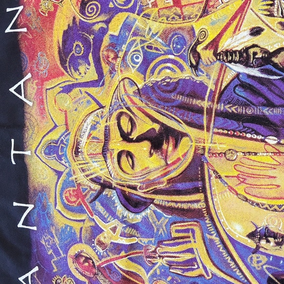 Vintage Santana Shaman Black 2002 Concert Tee Men'Shirt XL - Picture 4 of 16